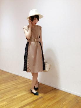 「ポインテッドトゥパンプス」｜m✡aitaroさん（レディース・162cm）の夏コーディネート