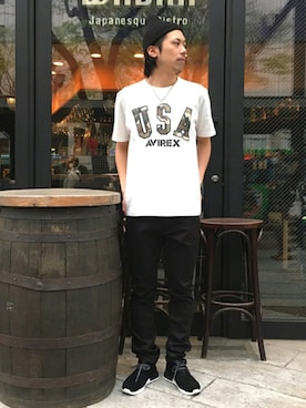 「NMD」｜クマガイさん（メンズ・172cm）の春コーディネート