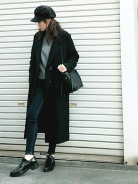 「インディゴデニム」｜「アイテム（その他アウター）」を使った、sashaさん（レディース・157cm）の秋コーディネート