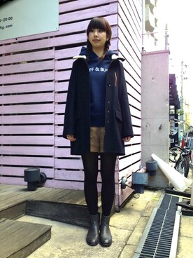 「Sessun（セッスン）のアイテム（ジャケット/アウター）」を使った、martagonさん（レディース・163cm）の冬コーディネート