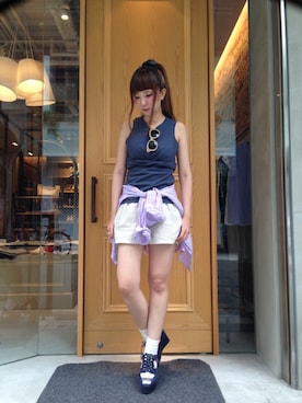 「BASQUINE（バスキーヌ）のアイテム」を使った、martagonさん（レディース・160cm）の夏コーディネート