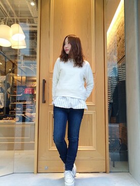 「Articles of Society（アーティクルズオブソサエティ）のアイテム」を使った、martagonさん（レディース・157cm）の春コーディネート