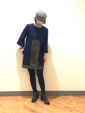 「Laula（ラウラ）のアイテム（ワンピース/ドレス）」を使った、AC.Mさん（レディース・159cm）の秋コーディネート