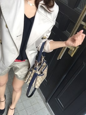 「黒ヒール」｜さっちさん（レディース・153cm）の春コーディネート