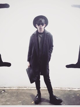 「MR.GENTLEMAN（ミスタージェントルマン）のアイテム（ブーティ）」を使った、Brandsonさん（メンズ・175cm）の春コーディネート