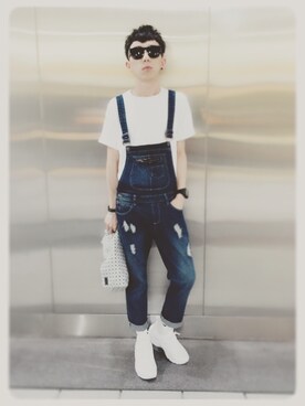 「planet（planet）のアイテム」を使った、Brandsonさん（メンズ・176cm）の春コーディネート