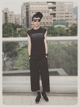 「w closet（ダブルクローゼット）のアイテム（ジャケット/アウター）」を使った、Brandsonさん（メンズ・177cm）の夏コーディネート