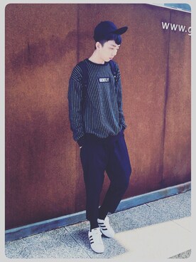 「planet（planet）のアイテム」を使った、Brandsonさん（メンズ・177cm）の冬コーディネート