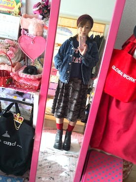 「AS KNOW AS」｜「アイテム（スウェット）」を使った、yuhinaさん（レディース・158cm）の秋コーディネート
