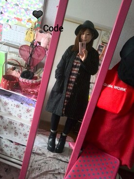「チェクワンピース」｜yuhinaさん（レディース・158cm）の冬コーディネート