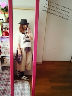 「AS KNOW AS plus（アズノゥアズプラス）のアイテム」を使った、yuhinaさん（レディース・158cm）の夏コーディネート