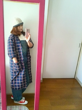 「3can4on（サンカンシオン）のアイテム（オールインワン・サロペット）」を使った、yuhinaさん（レディース・158cm）の秋コーディネート