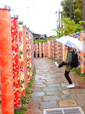 「VOLCOM（ボルコム）のアイテム（バックパック/リュック）」を使った、kaaaarinさん（レディース・155cm）の春コーディネート