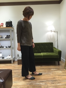 「ストラップシューズ」｜なんばマルイ店さん（レディース・158cm）の春コーディネート