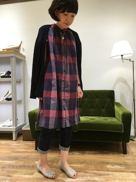 「オープントゥ」｜なんばマルイ店さん（レディース・156cm）の春コーディネート