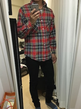「Abercrombie&Fitch（アバークロンビーアンドフィッチ）のアイテム（レッグウェア）」を使った、RYO-Tさん（メンズ・178cm）の秋コーディネート