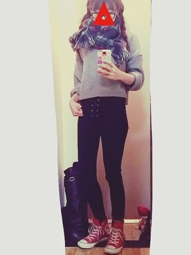 「머플러」｜ㅎㅅㅎさん（レディース・163cm）の冬コーディネート