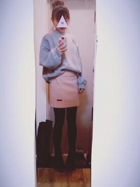 「アイテム（ピアス（両耳用））」を使った、ㅎㅅㅎさん（レディース・163cm・100代）の冬コーディネート