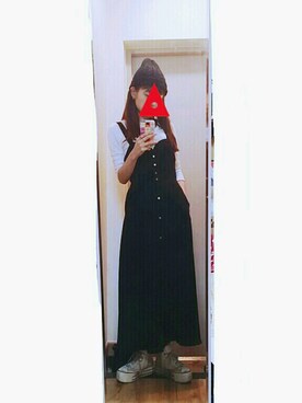 「long onepiece」｜ㅎㅅㅎさん（レディース・163cm）の春コーディネート