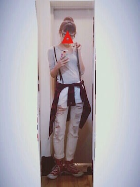 「DAMAGE」｜ㅎㅅㅎさん（レディース・163cm）の春コーディネート