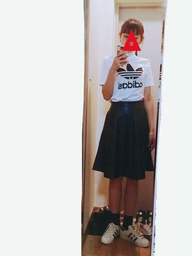 「superstar 80s Vintage Deluxe」｜ㅎㅅㅎさん（レディース・163cm）の秋コーディネート