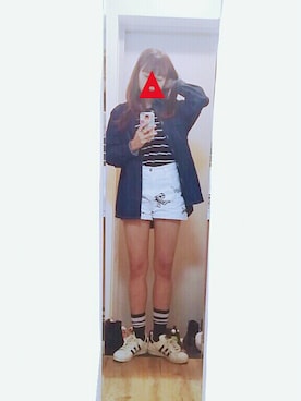 「superstar 80s Vintage Deluxe」｜ㅎㅅㅎさん（レディース・163cm）の秋コーディネート