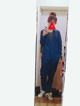 「superstar 80s Vintage Deluxe」｜ㅎㅅㅎさん（レディース・163cm）の秋コーディネート