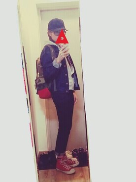 「allstar」｜「アイテム（デニムパンツ）」を使った、ㅎㅅㅎさん（レディース・163cm）の秋コーディネート