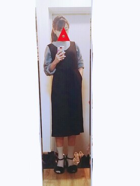 「knit」｜「アイテム（つなぎ/オールインワン）」を使った、ㅎㅅㅎさん（レディース・163cm）の秋コーディネート