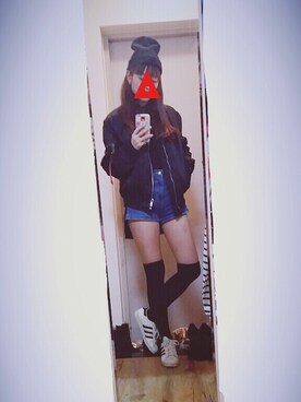 「superstar 80s Vintage Deluxe」｜ㅎㅅㅎさん（レディース・163cm）の秋コーディネート