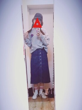 「superstar 80s Vintage Deluxe」｜ㅎㅅㅎさん（レディース・163cm）の秋コーディネート