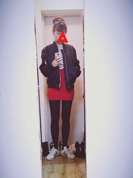 「superstar 80s Vintage Deluxe」｜ㅎㅅㅎさん（レディース・163cm）の秋コーディネート
