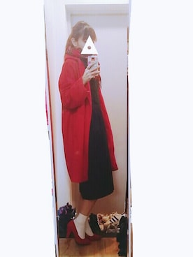 「coat」｜「アイテム（つなぎ/オールインワン）」を使った、ㅎㅅㅎさん（レディース・163cm）の冬コーディネート