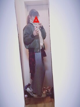 「superstar 80s Vintage Deluxe」｜ㅎㅅㅎさん（レディース・163cm）の冬コーディネート