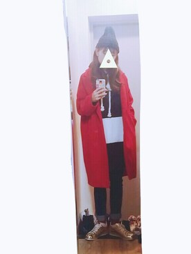 「STYLENANDA（スタイルナンダ）のアイテム（ダッフルコート）」を使った、ㅎㅅㅎさん（レディース・163cm）の冬コーディネート