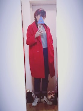 「STYLENANDA（スタイルナンダ）のアイテム（ダッフルコート）」を使った、ㅎㅅㅎさん（レディース・163cm）の冬コーディネート