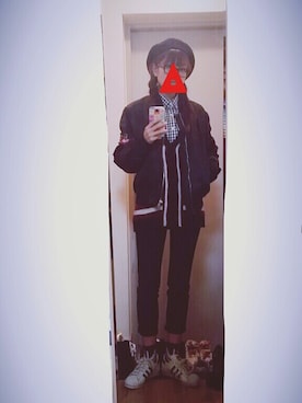 「superstar 80s Vintage Deluxe」｜ㅎㅅㅎさん（レディース・163cm）の冬コーディネート