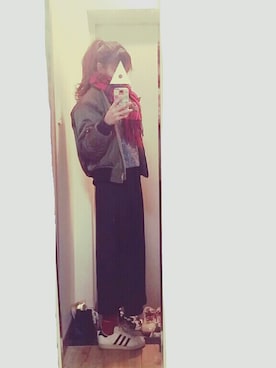 「superstar 80s Vintage Deluxe」｜ㅎㅅㅎさん（レディース・163cm）の冬コーディネート
