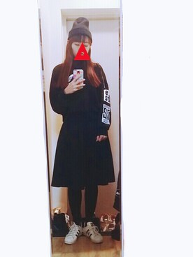 「superstar 80s Vintage Deluxe」｜ㅎㅅㅎさん（レディース・163cm）の冬コーディネート