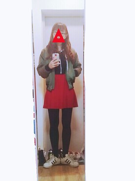 「superstar 80s Vintage Deluxe」｜ㅎㅅㅎさん（レディース・163cm）の冬コーディネート