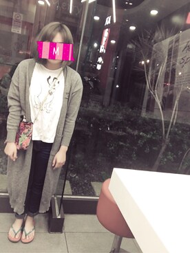 「BKK ORIGINALのアイテム」を使った、迪士尼成癮症患者さん（レディース・158cm）の春コーディネート