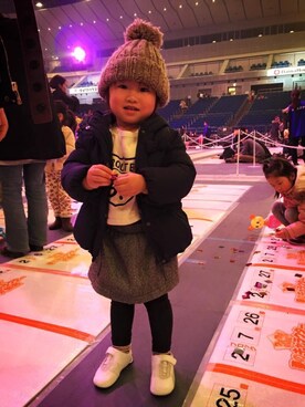 「アイテム（ダウンジャケット/コート）」を使った、花さん（メンズ・169cm）の冬コーディネート