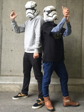 「ストームトルーパー」｜「アイテム（帽子）」を使った、ただいおさん（キッズ・124cm）の秋コーディネート