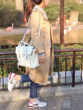 「アクティブ」｜「アイテム（トレンチコート）」を使った、natsukiさん（レディース・166cm）の春コーディネート