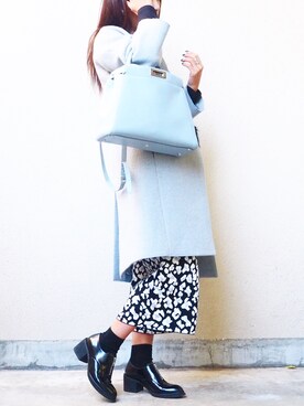 「Jeffrey Campbell（ジェフリーキャンベル）のアイテム（パンツ）」を使った、natsukiさん（レディース・166cm）の冬コーディネート