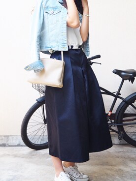 「YMC（ワイエムシー）のアイテム」を使った、natsukiさん（レディース・166cm）の春コーディネート