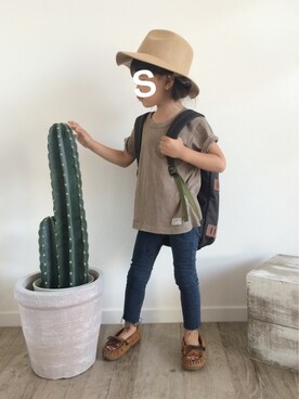 「patagonia」｜「アイテム（モカシン/デッキシューズ）」を使った、saaaaさん（キッズ・100cm）の秋コーディネート