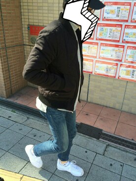 「STARTER BLACK LABEL（スターターブラックレーベル）のアイテム（帽子）」を使った、4321さん（メンズ・171cm）の冬コーディネート