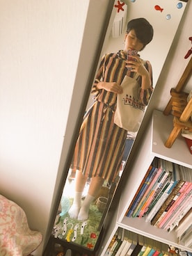 「tricot COMME des GARCONS（トリココムデギャルソン）のアイテム（レッグウェア）」を使った、molly.さん（レディース・173cm）の秋コーディネート