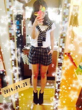 「INGIN」｜MIさん（レディース・163cm）の秋コーディネート